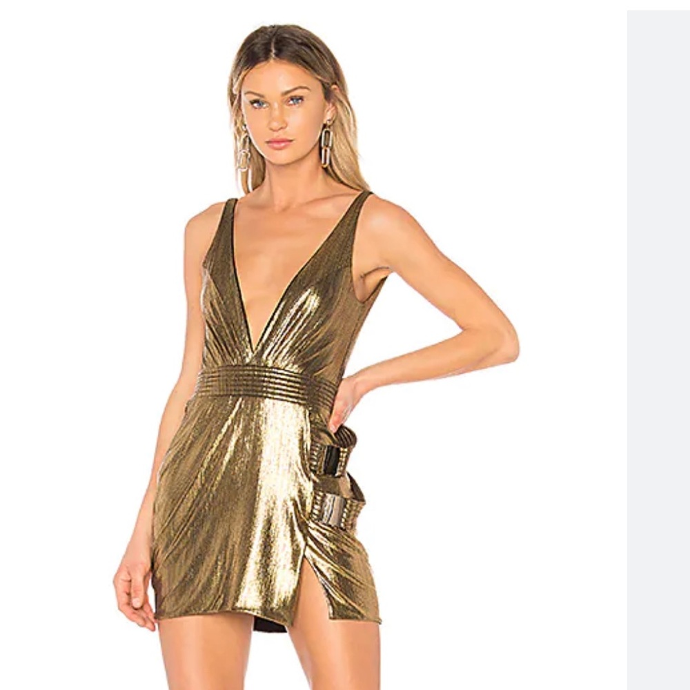 zhivago gold dress xs
